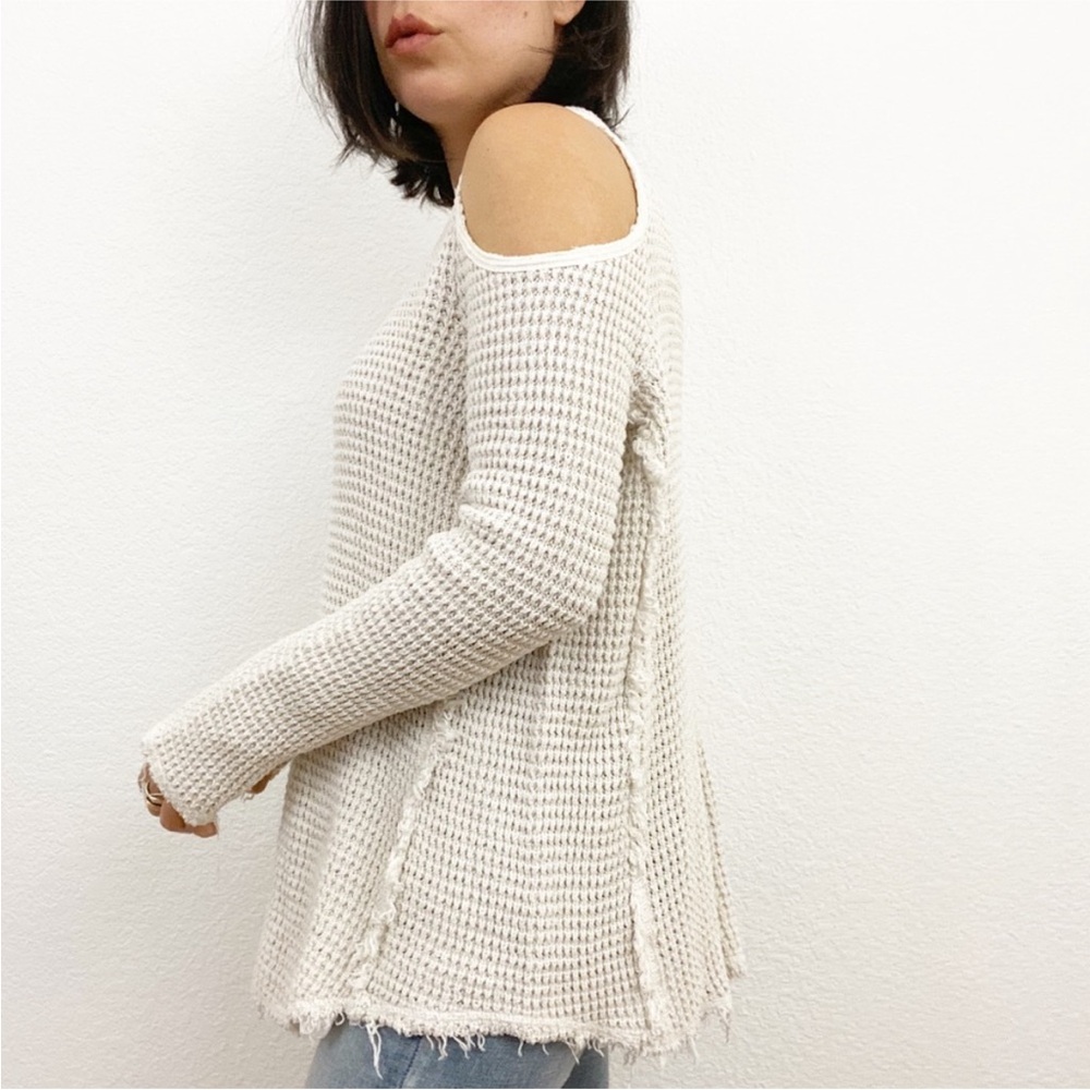 FREE PEOPLE Sunrise Sunset Cold Shoulder Sweater size XS